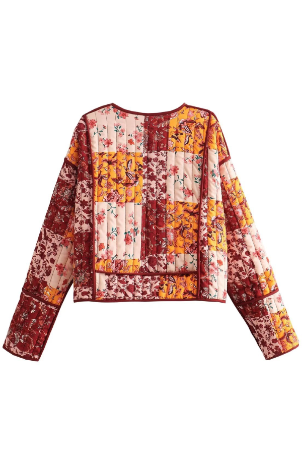 WW | Casual Short Cardigan Quilted Cotton Jacket