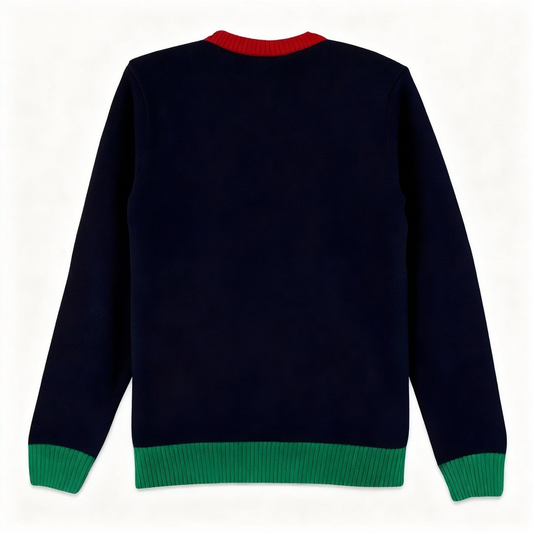 WW | Festlich & Furchtlos: Lustiges Geschenk-Muster-Print Weihnachts-Pullover