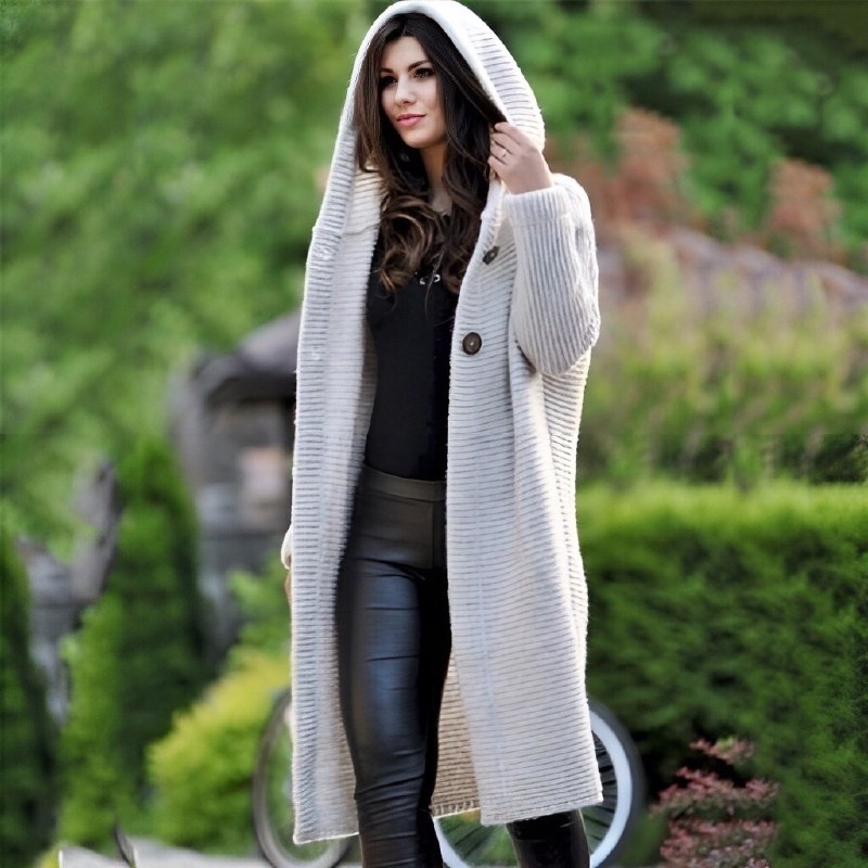 WW | Lange Strickjacke