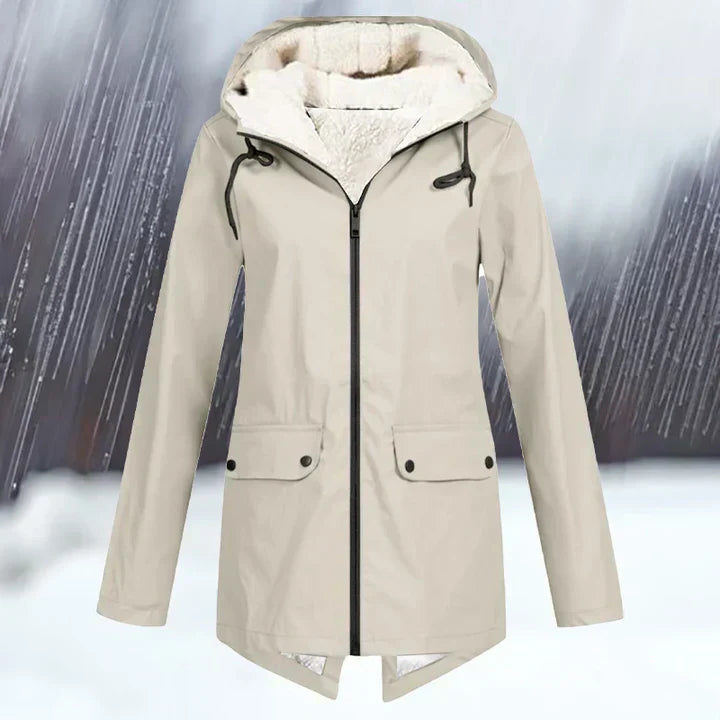 WW | und wasserdichte Jacke mit Kapuze und Verstärkung