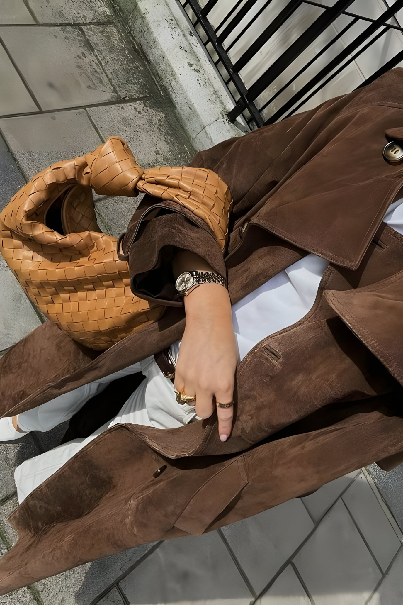 Veronica | Elegant Suede Trench Coat
