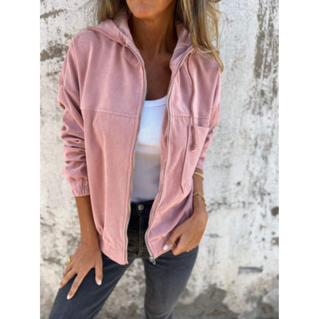 WW | Up Casual Jacket - Kordelzug Taille - Leichte Baumwollmischung