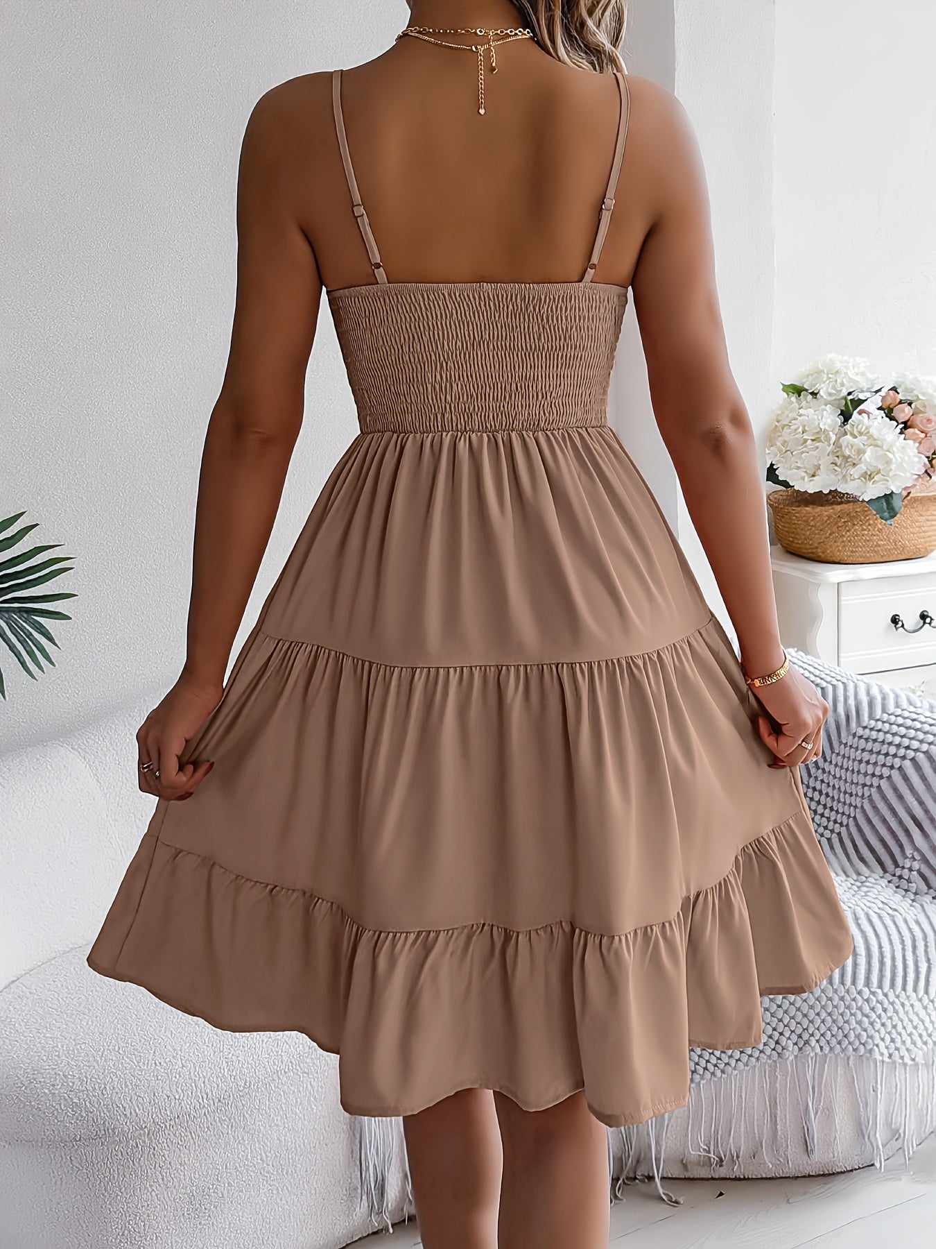 Melina Ruffle Strap Dress