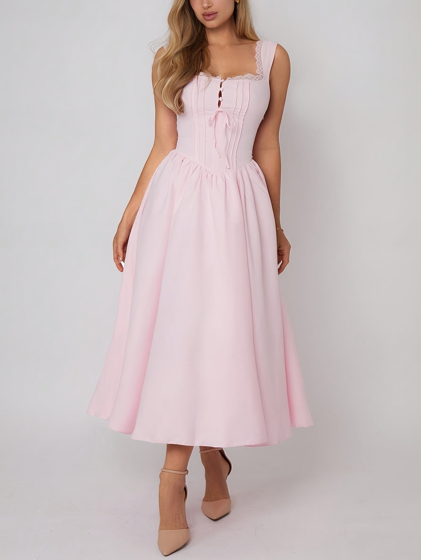 Celeste | Strapless Flared Dress