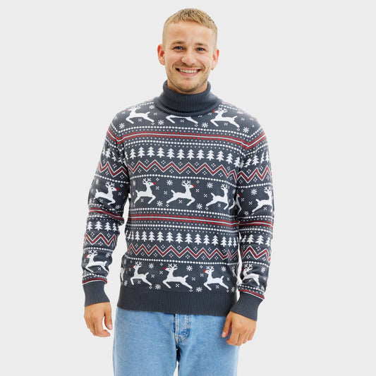 WW | Der stilvolle Highneck Weihnachtspullover - Herren