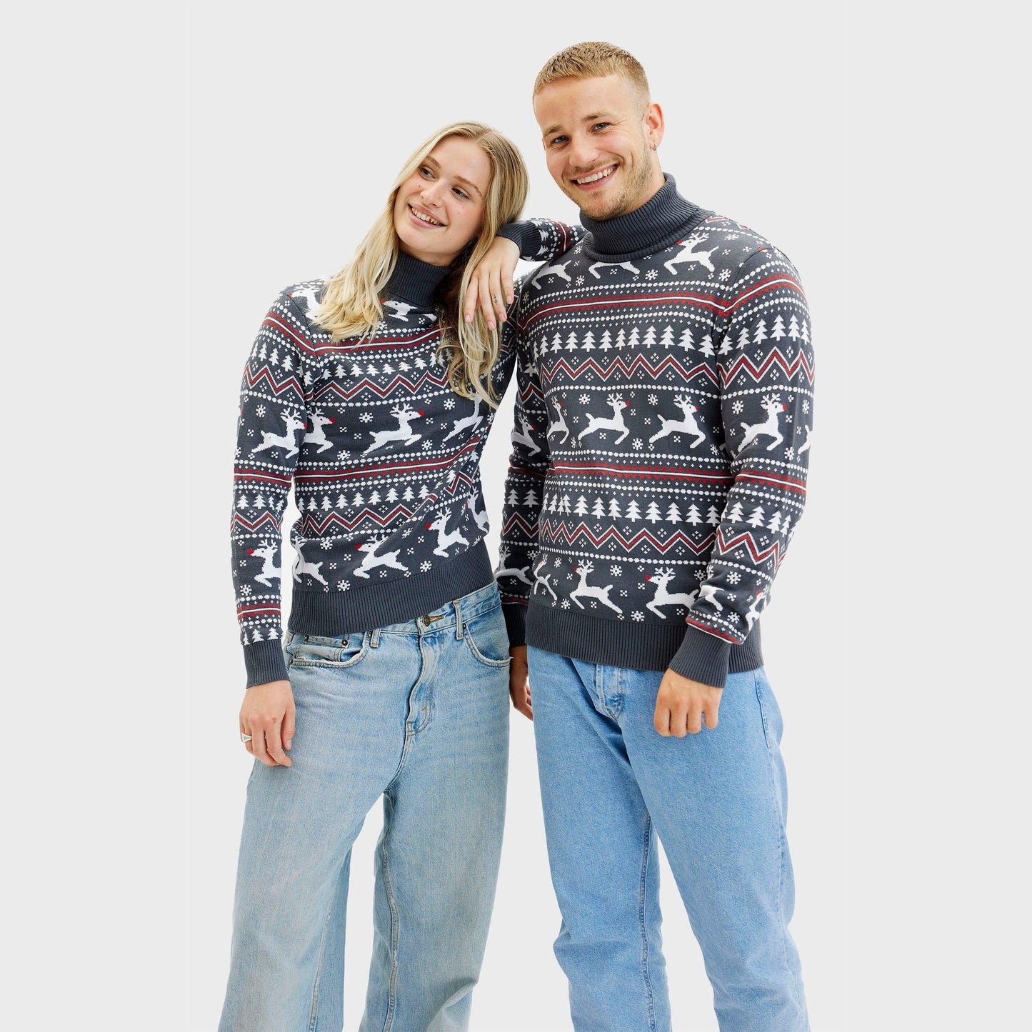 WW | Der stilvolle Highneck Weihnachtspullover - Herren