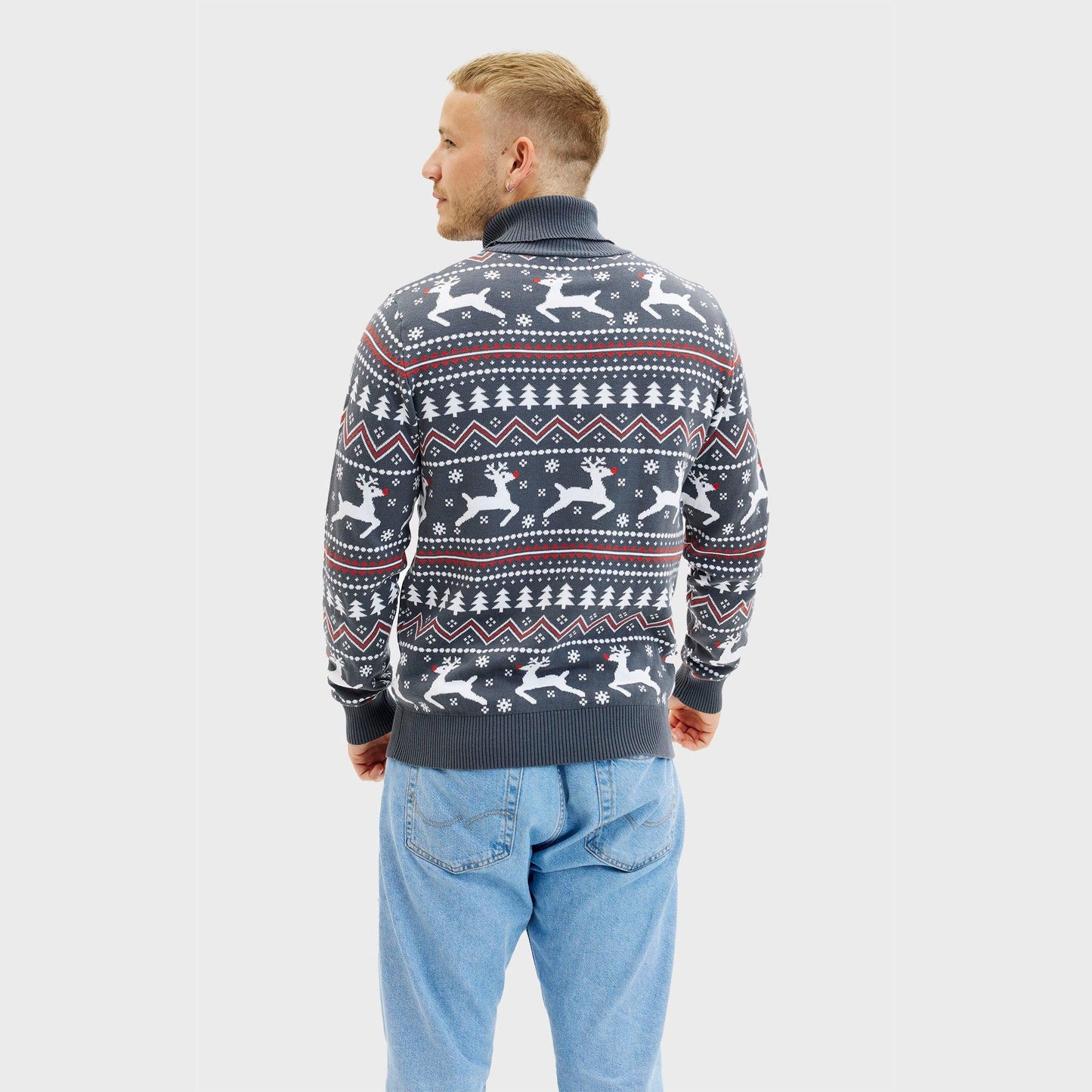 WW | Der stilvolle Highneck Weihnachtspullover - Herren