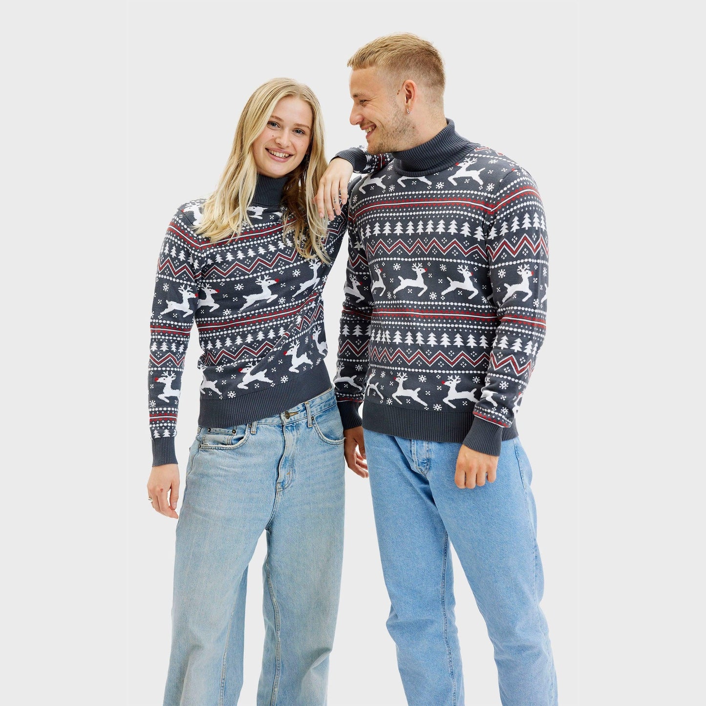 WW | Der stilvolle Highneck Weihnachtspullover - Herren