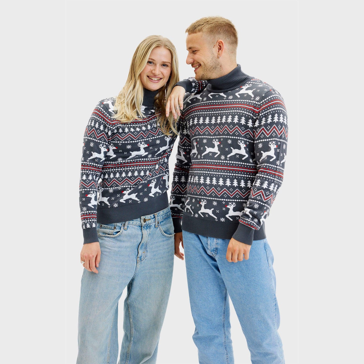 WW | Der stilvolle Highneck Weihnachtspullover - Damen