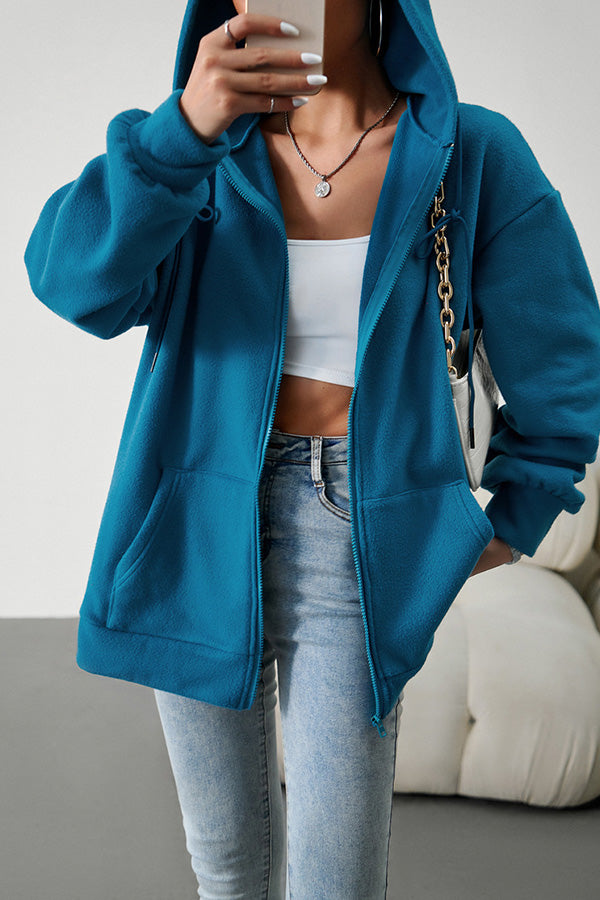 WW | Lässiger Pullover cardigan mit Kapuze