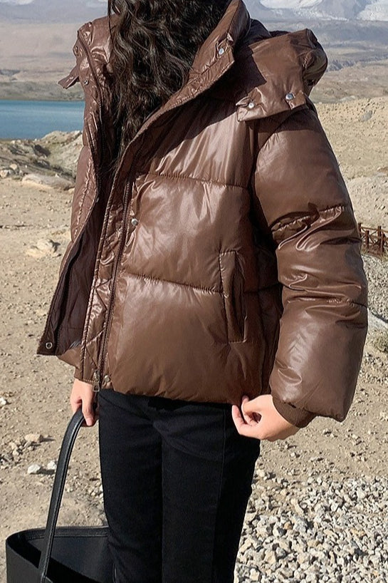 WW | Plüschgefütterte Übergroße Pufferjacke