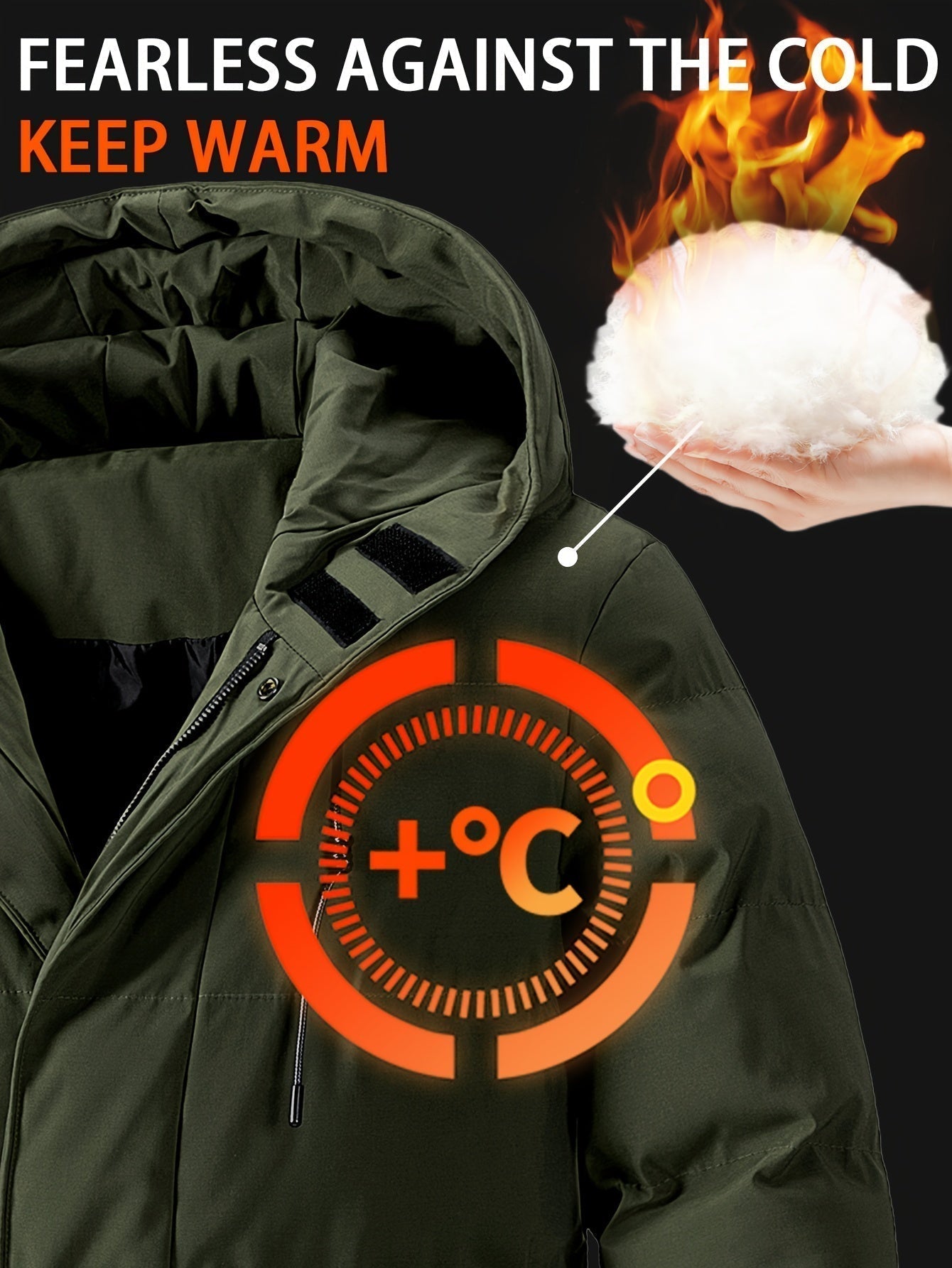 WW | Fleece-Lined Full-Zip Winter Jacket For Men - Perfect for Outdoor Activities