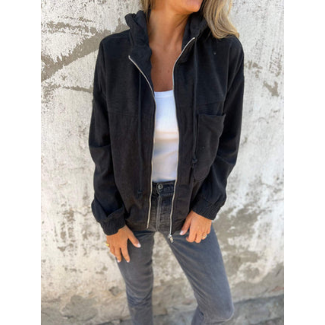WW | Up Casual Jacket - Kordelzug Taille - Leichte Baumwollmischung