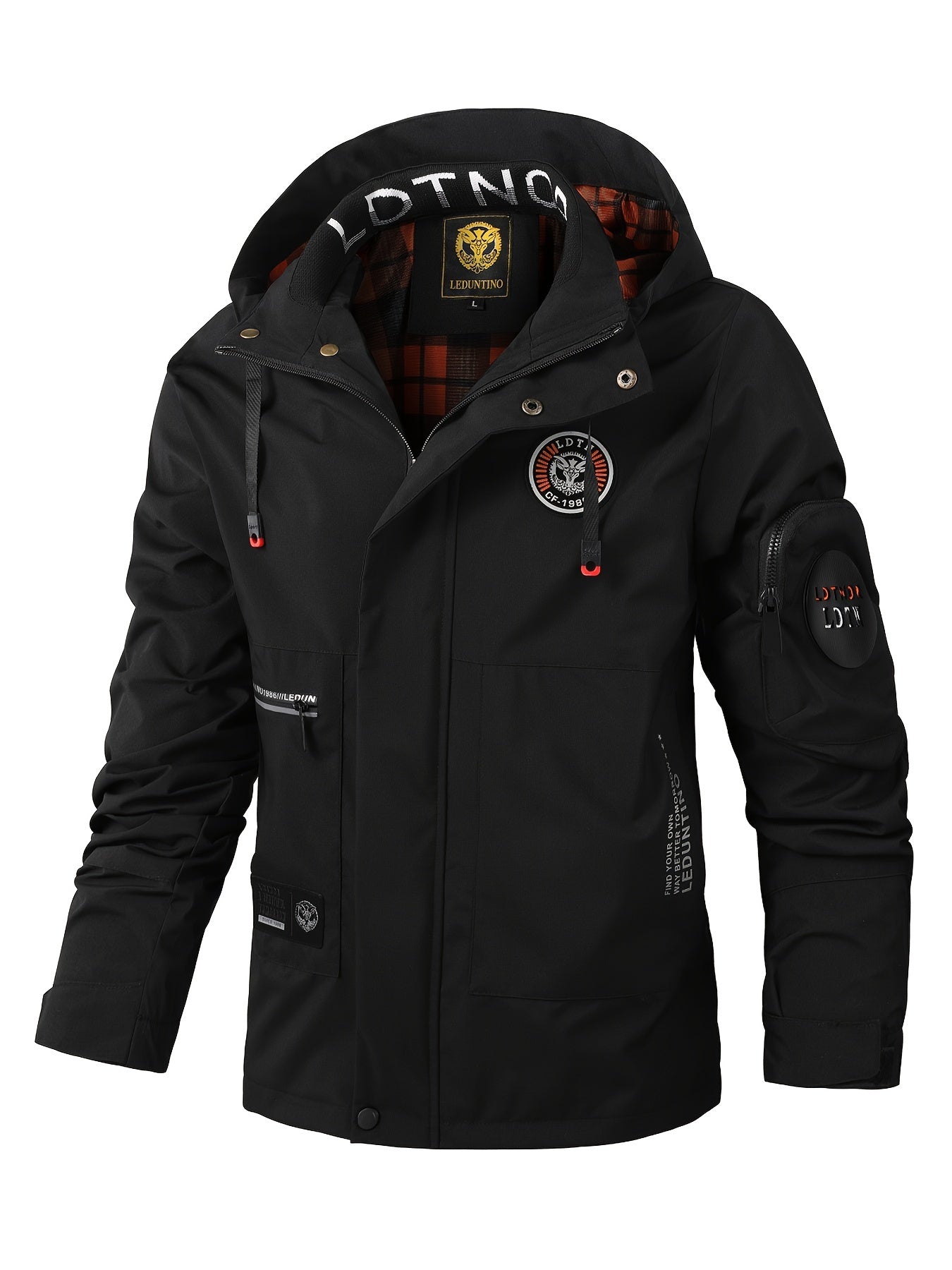 WW | Thick Long Sleeve Lapel Collar Winter Jacket for Men - Perfect for Outdoor Activities