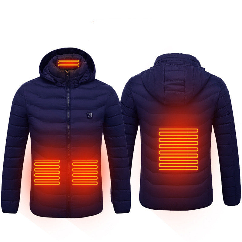 WW | Elegant USB Heated Jacket for Men, Thermal Winter
