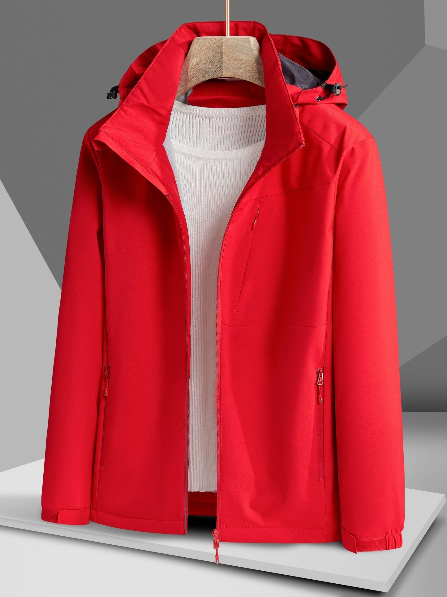 WW |  wasserdichte Fleece-Winterjacke mit Kapuze für Damen - Perfekt für Outdoor-Aktivitäten