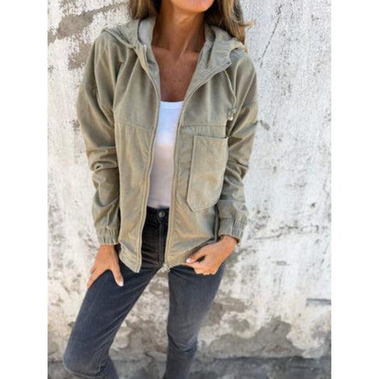 WW | Up Casual Jacket - Kordelzug Taille - Leichte Baumwollmischung