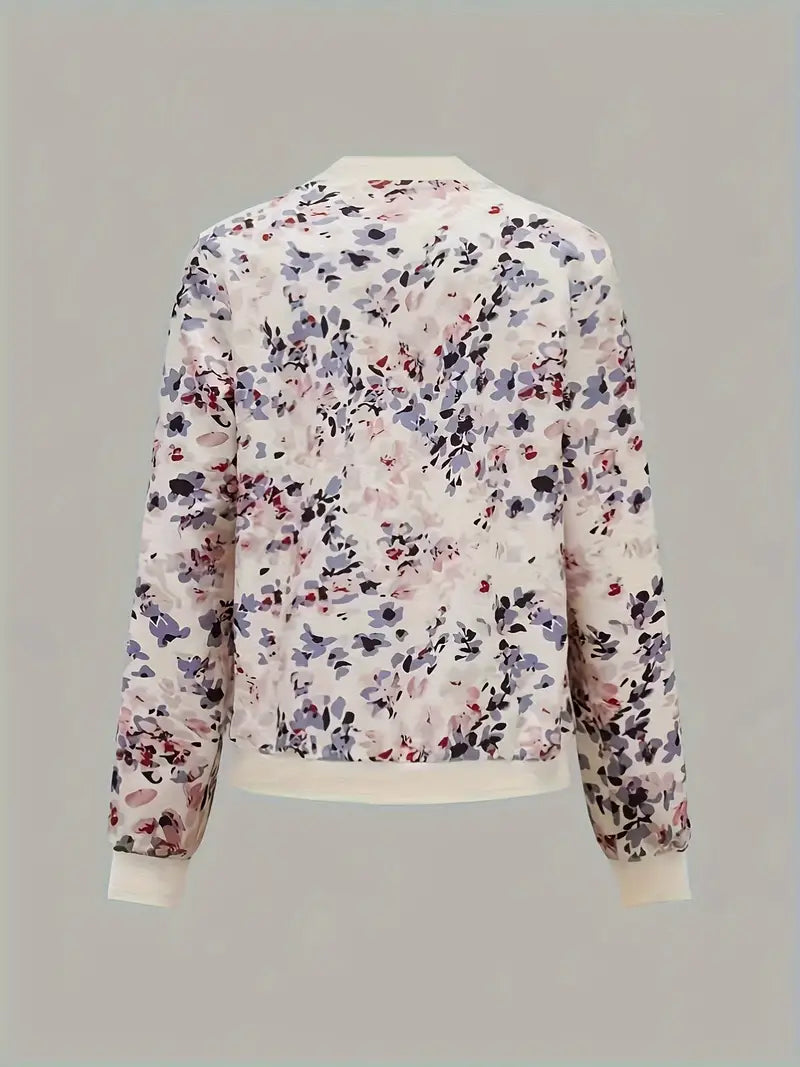WW | Bomberjacke mit Blumenmuster