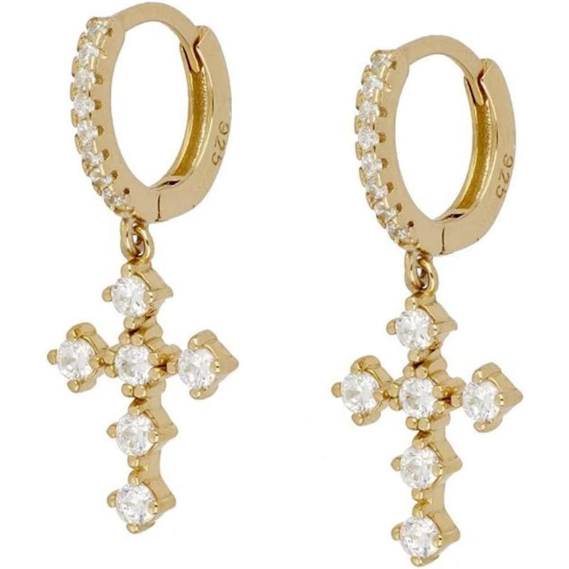 WW - Hoop Earrings with Dangling Pendants | Multi-color Gemstone Earrings