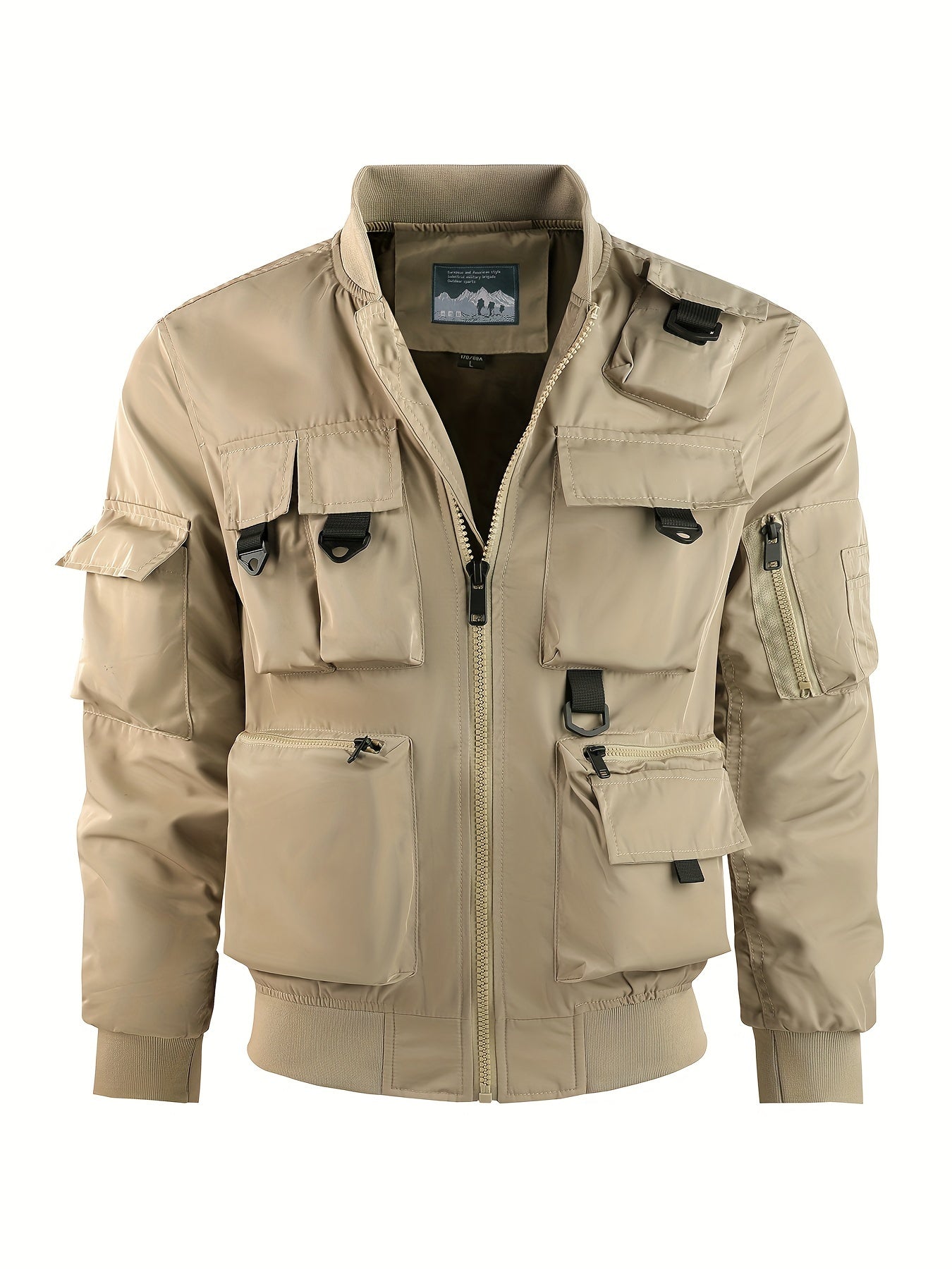 WW | Men's Bomber Jacket - Multifunctional Outdoor Jacket with Many Pockets & Zipper