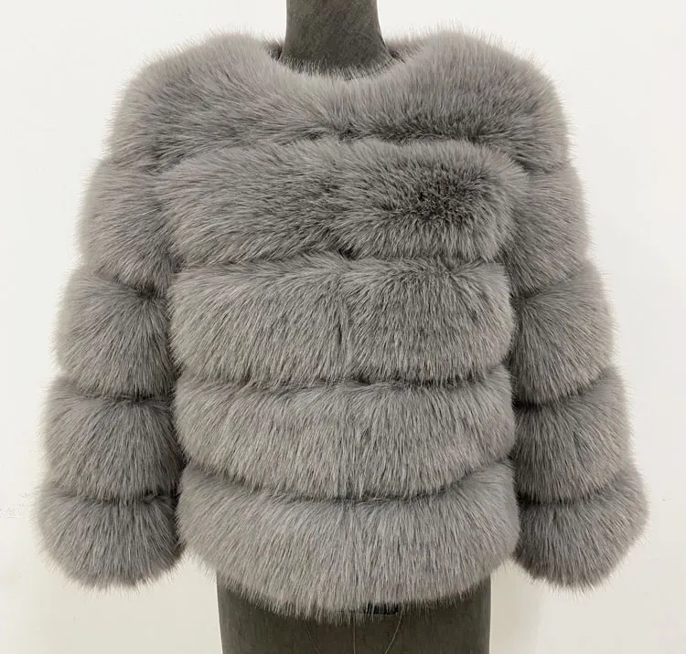 WW | Women's plush faux leather coat