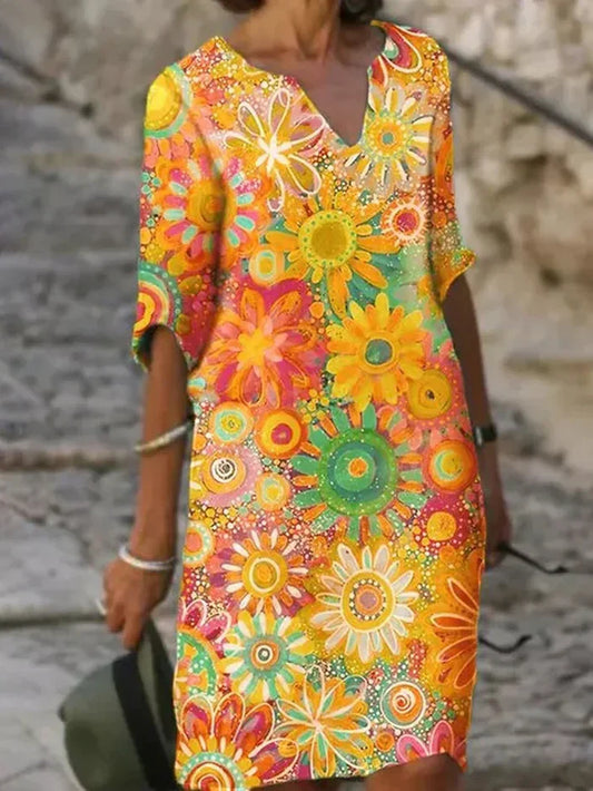 WW | Buntes Blumenkleid