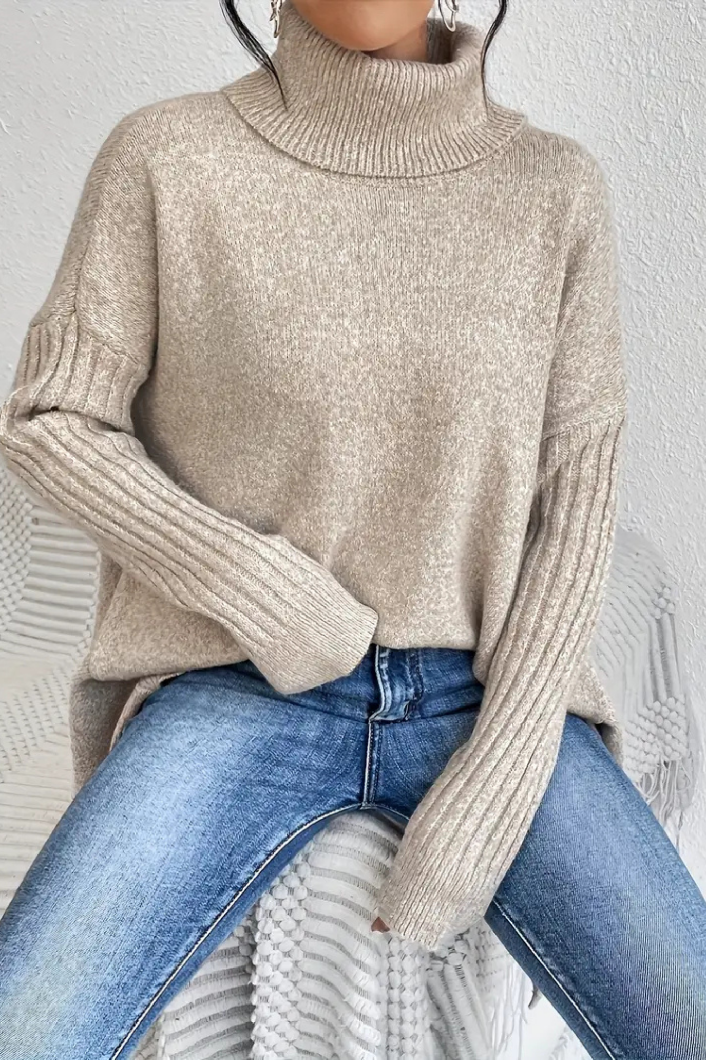 Bridgette | Long Turtleneck Sweater