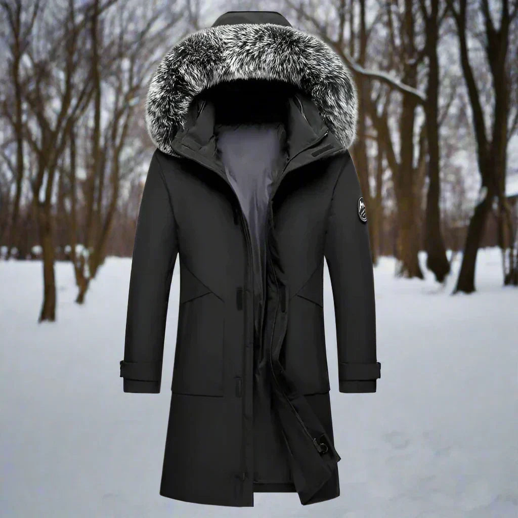 WW | Water-Repellent Parka Faux Fur Hood Long Cut Insulated And Warm