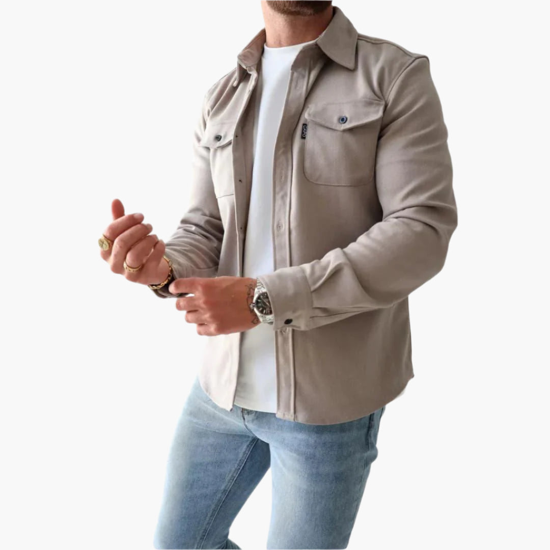 WW | Overshirt Jacke - Modernes Button-Through Hemdjacke für Freizeit und Business