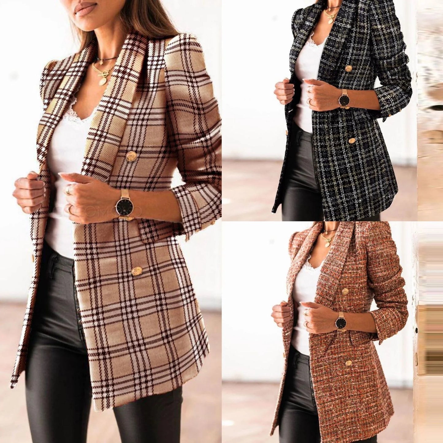 WW | Moderner, Lässiger Karo Blazer