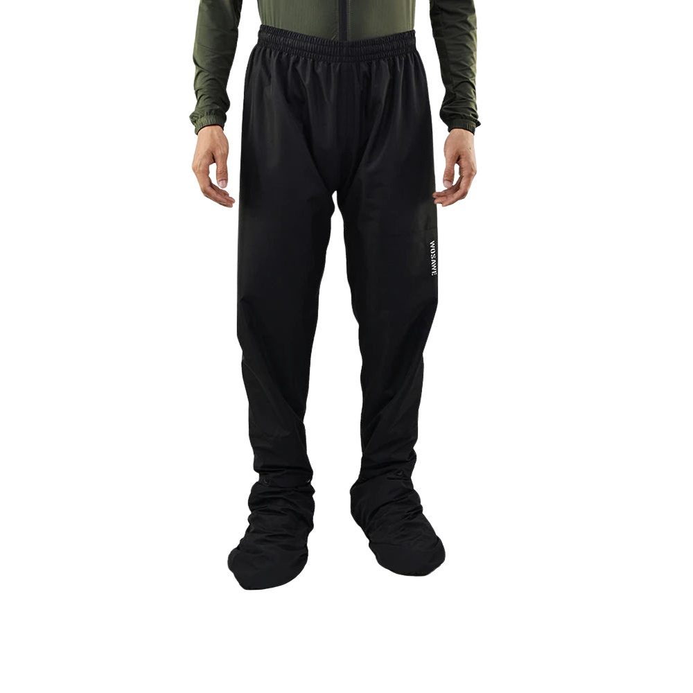 WW | Men's Waterproof Motorcycle Rain Jacket - Reflective Black/Green S-2XL