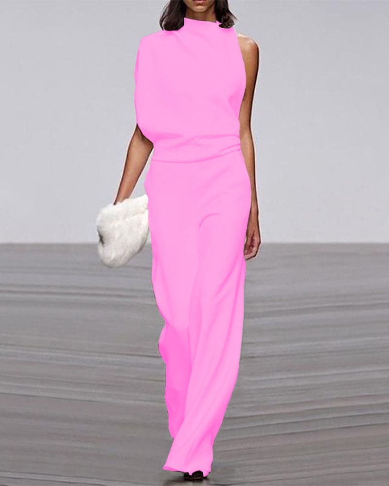 WW | Premium One Shoulder Jumpsuit