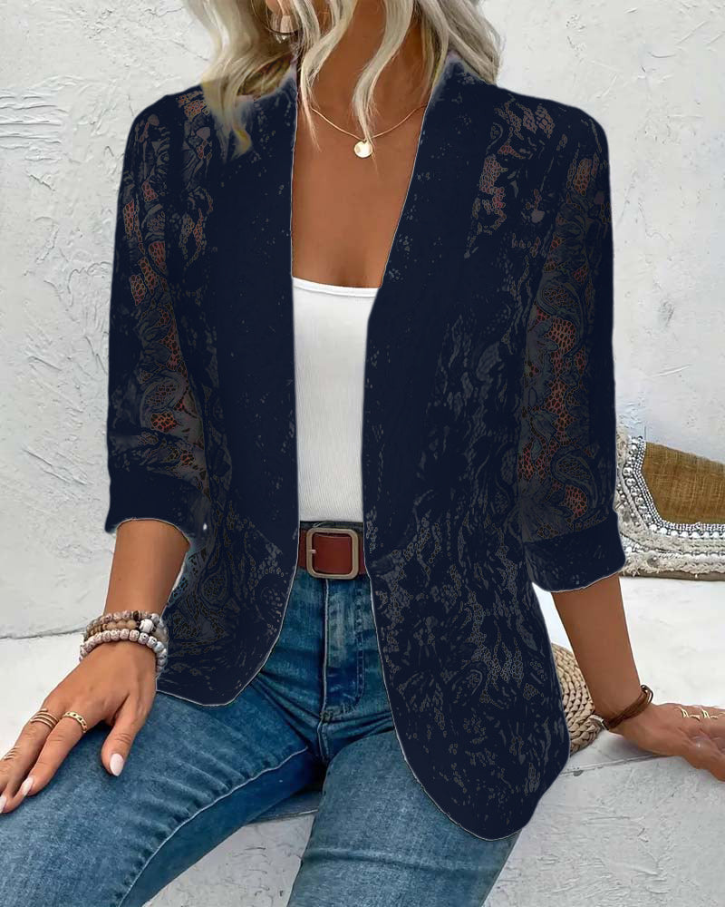WW | Eleganter Blazer mit Spitze
