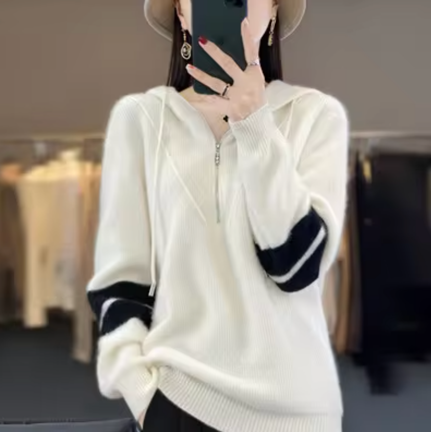 Sweater made of cashmere wool