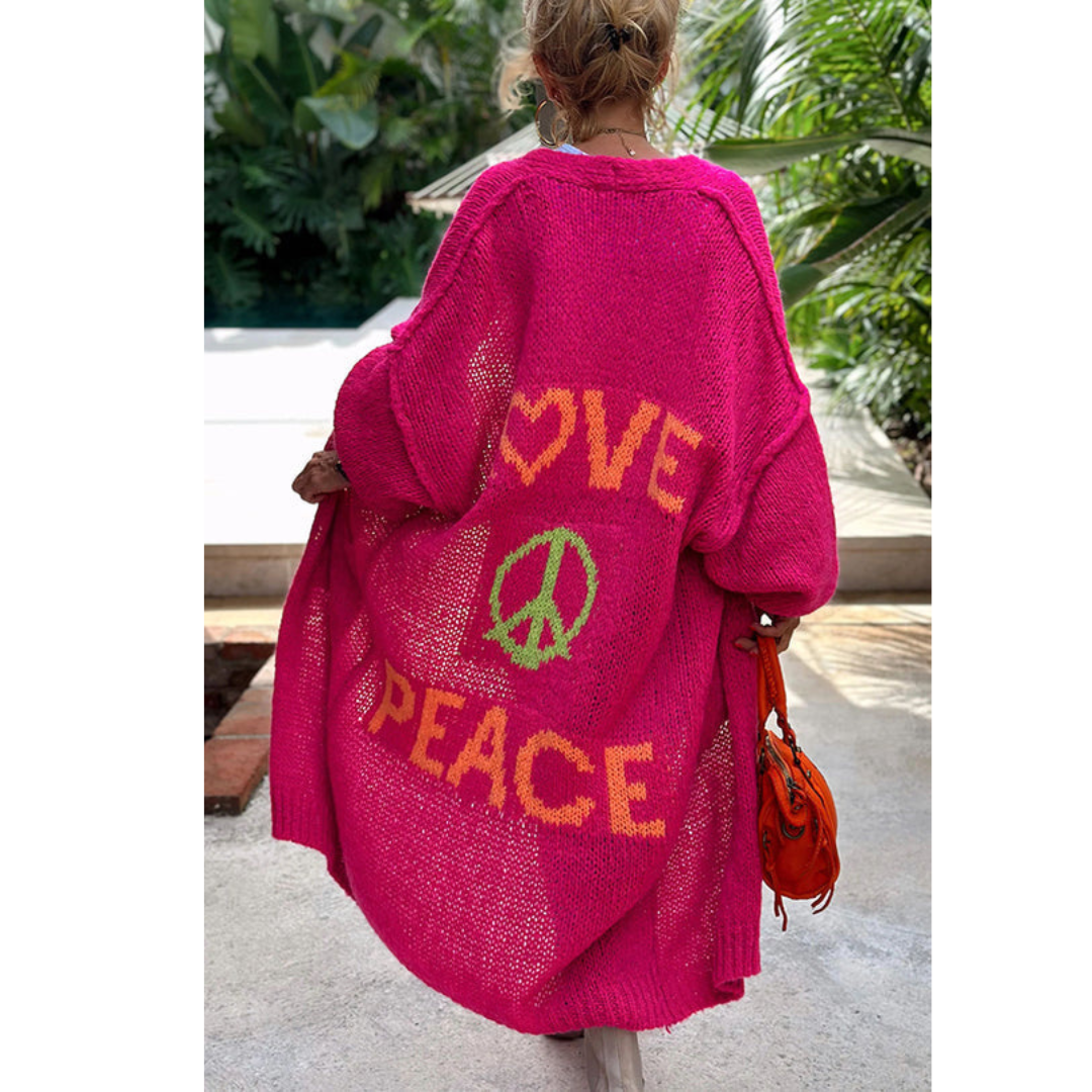 WW | Stylish peace cardigan