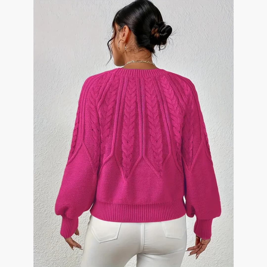 WW | Women's Classic Cable Knit Sweater