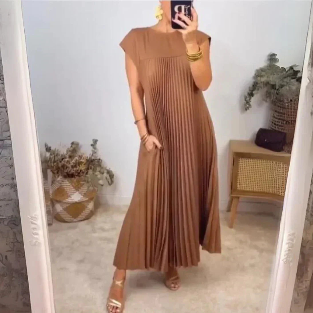 WW | Leichtes Und Frisches Plisseekleid