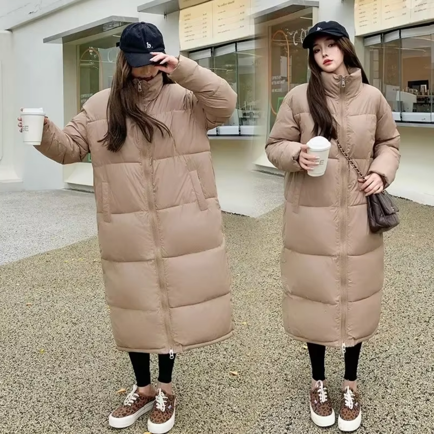WW | Lange Gepolsterte Jacke