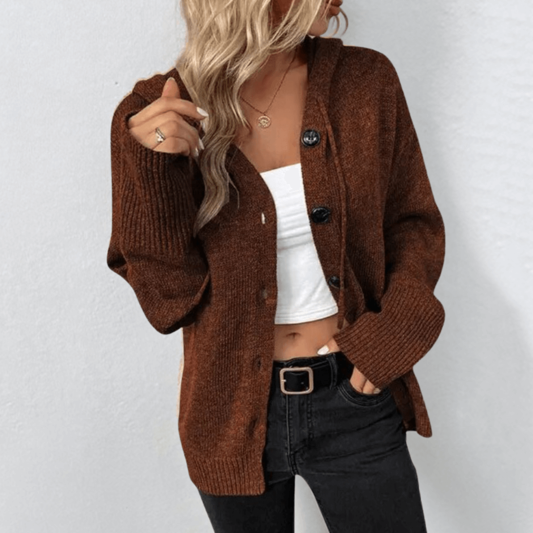 WW | Leichter Knopf Strickjacke Für Frauen