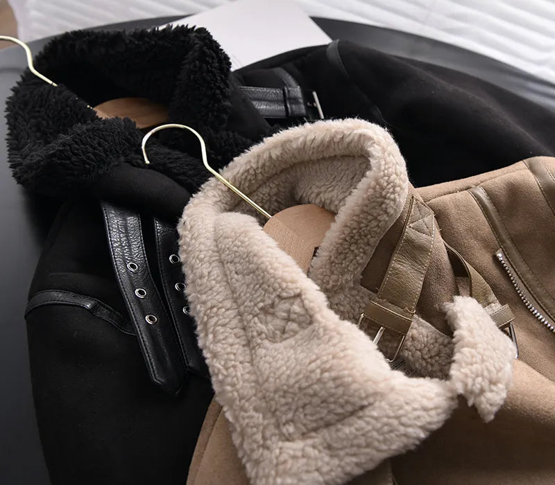WW | Suede Winter Jacket Warm & Stylish