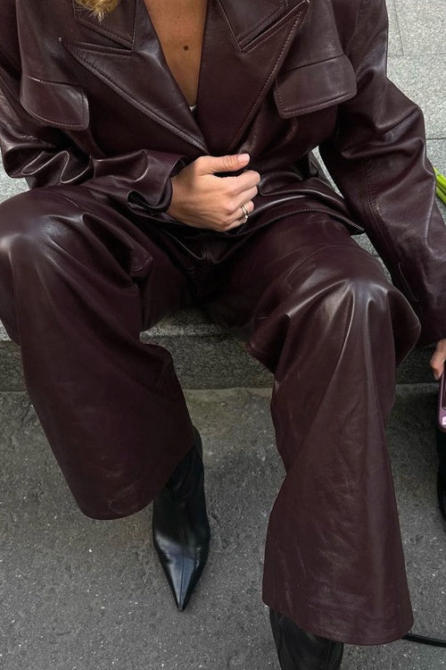 WW | Peak Lapel Leather Set