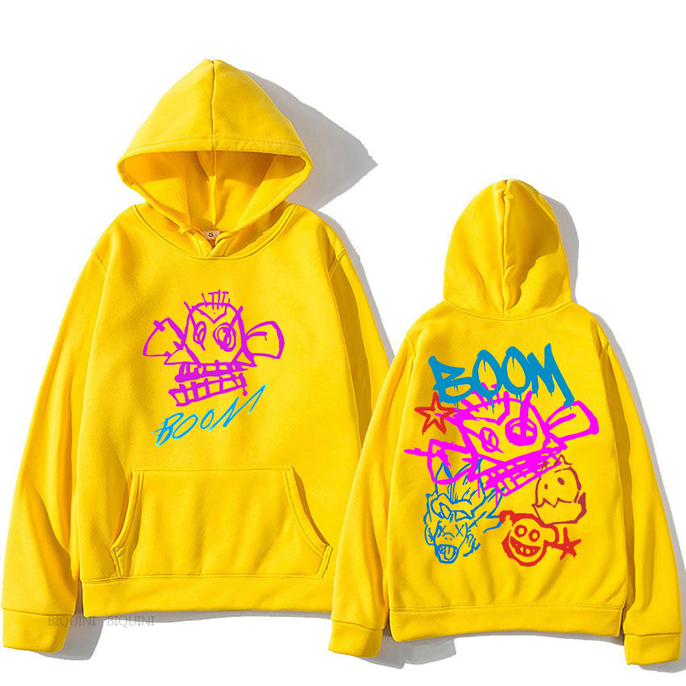 WW | Arcane Jinx Cartoon Langarm-Hoodie