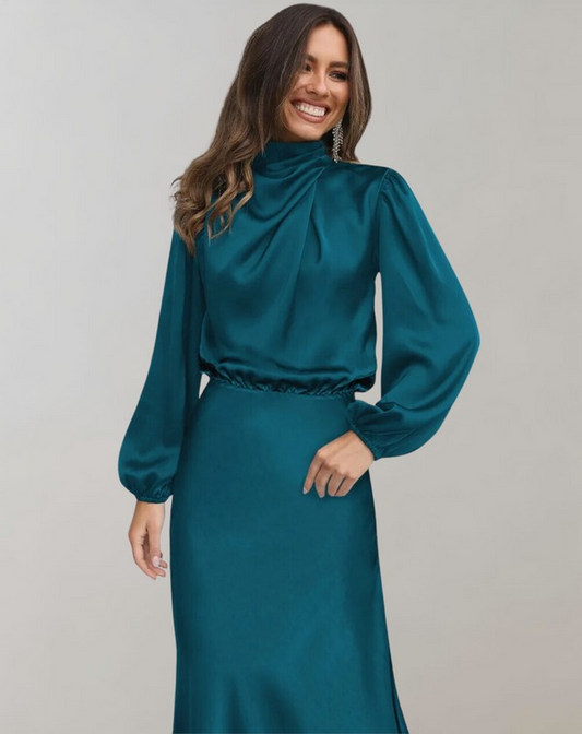 WW | Elegant Evening Dress for Women Long Sleeve