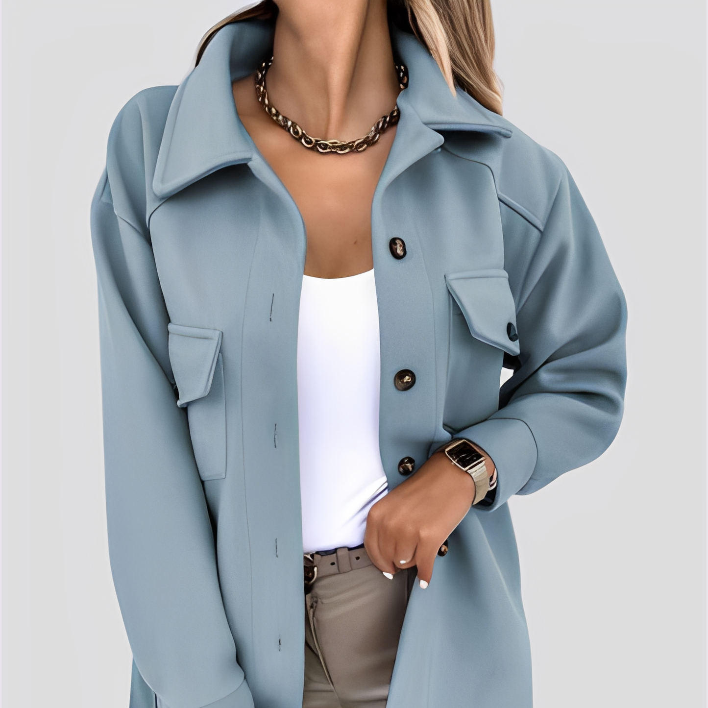 WW | Damen Leichtgewicht Wolle Reverskragenjacke
