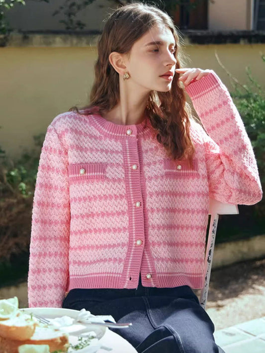 WW | Rosa Strickjacke für Damen