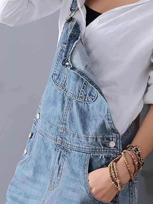 WW | Lässiges Denim-Latzkleid