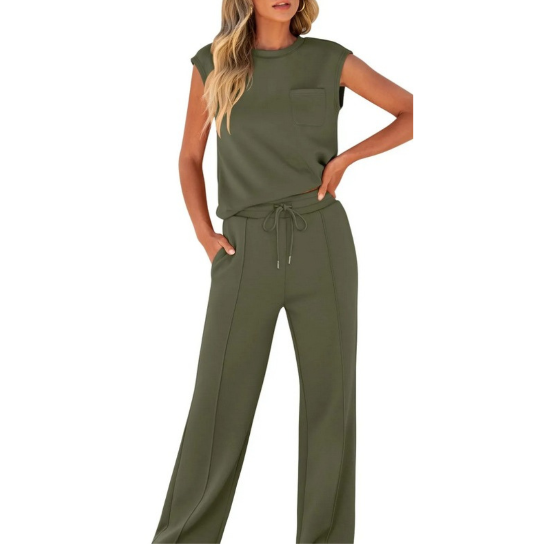 Elivara™ | Casual Chic Two-Piece Set