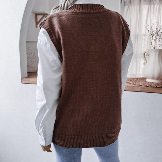WW | Versatile Sleeveless Sweater for Women
