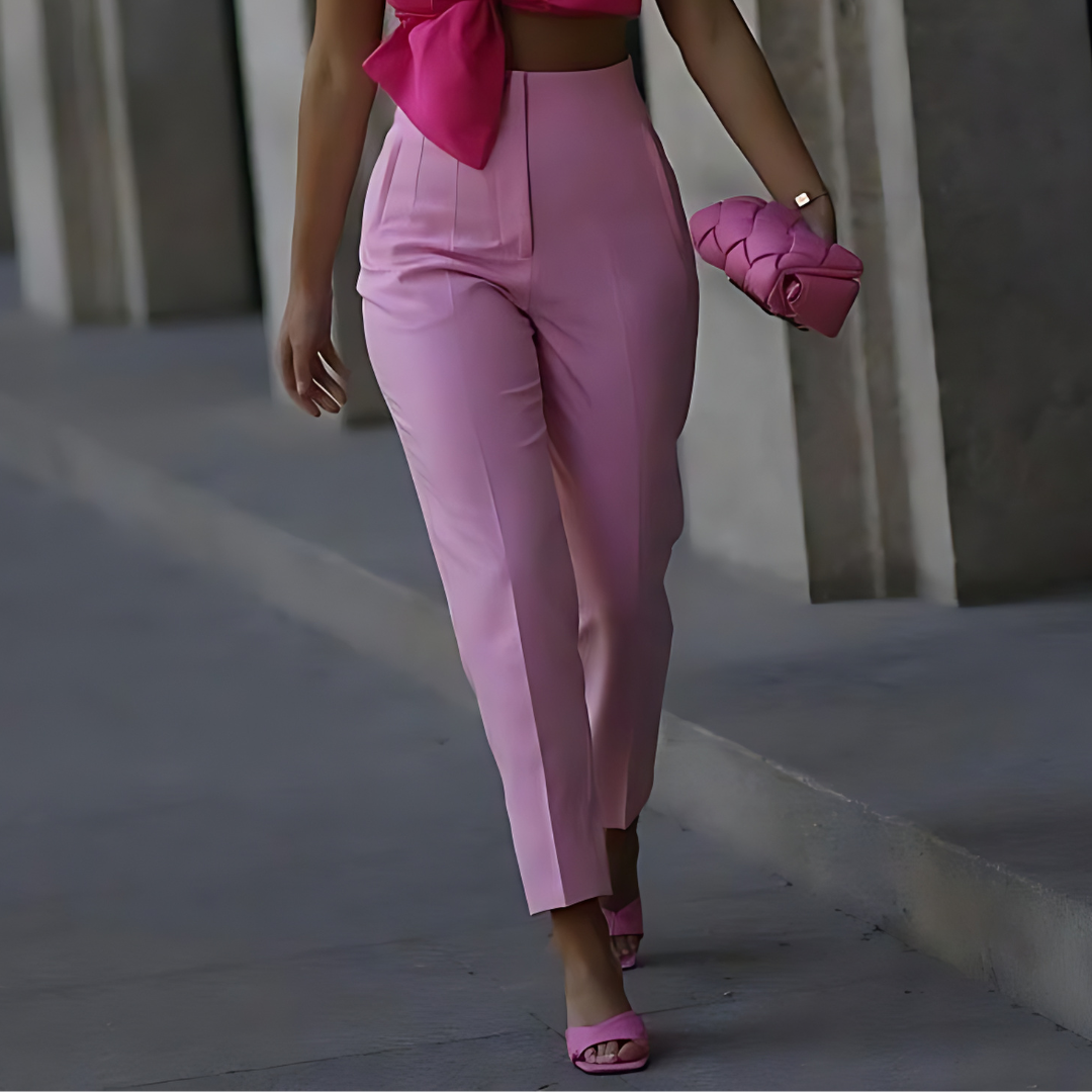 WW | Taillierte Damen Hose Traf Fashion