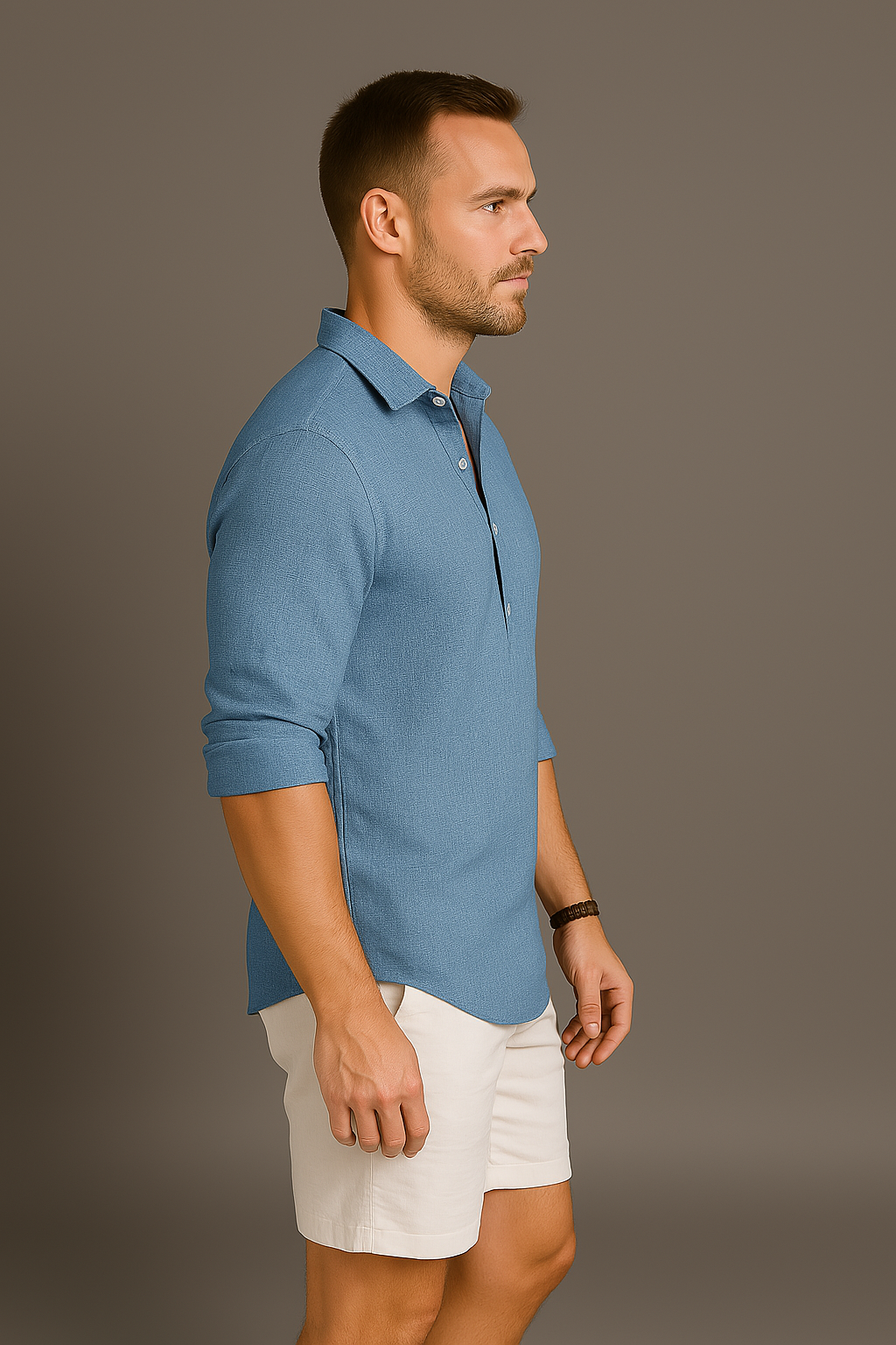 WW | Linen Men's Polo Shirt